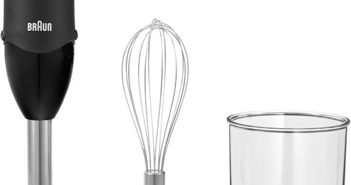 Braun MultiQuick 5 Hand Blender, w/Beaker and Whisk, 350W, Dual Speed