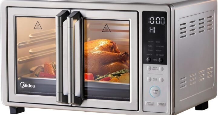 Midea Flexify Slim 8-in-1 French Door Toaster Oven Air Fryer Combo, 26.4 QT