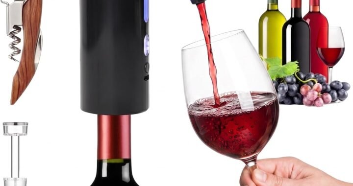 Hotool Electric Wine Aerator, Automatic Wine Dispenser Pump, Wine Gifts