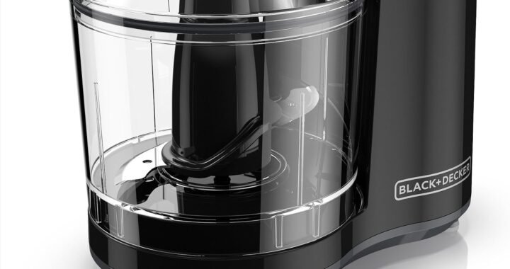 BLACK+DECKER 1.5-Cup Electric Food Chopper, One Touch Pulse, 150W Motor, Stay-Sharp Blade, Dishwasher Safe